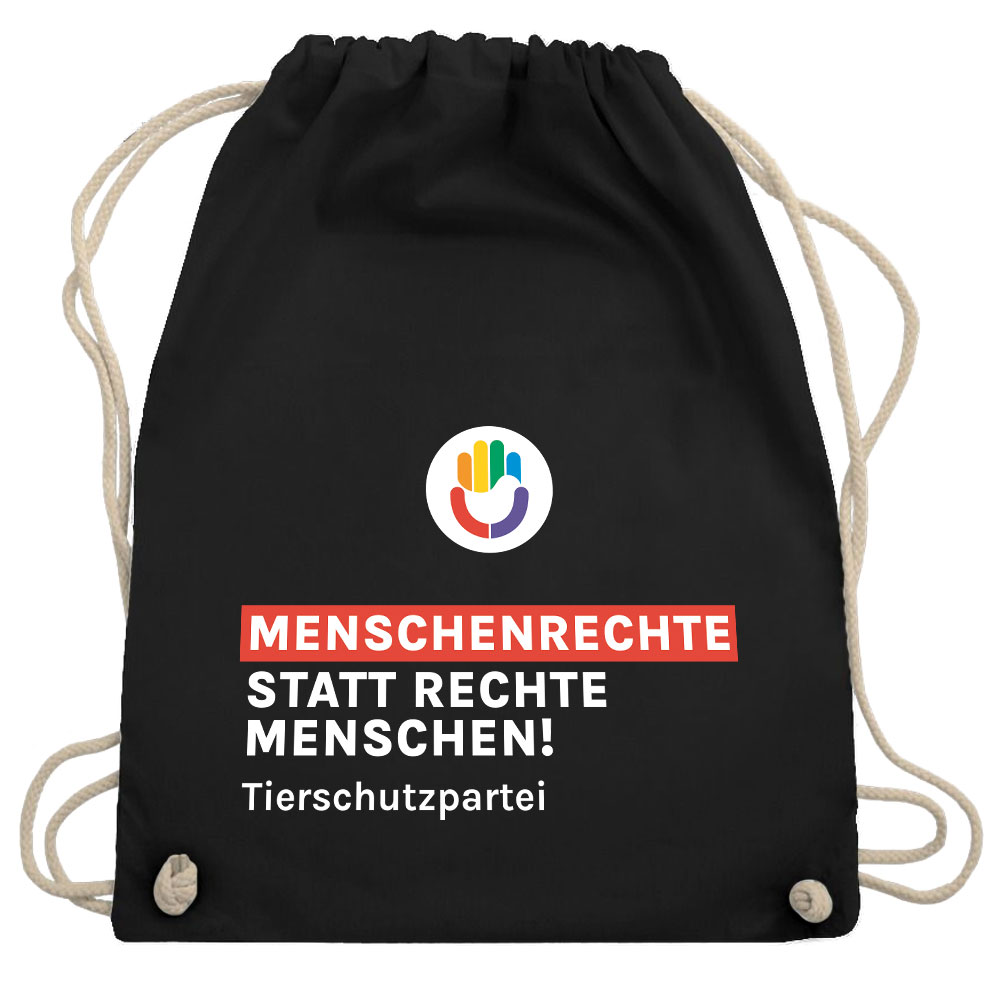 Turnbeutel / Stoff-Rucksack »Menschenrechte«