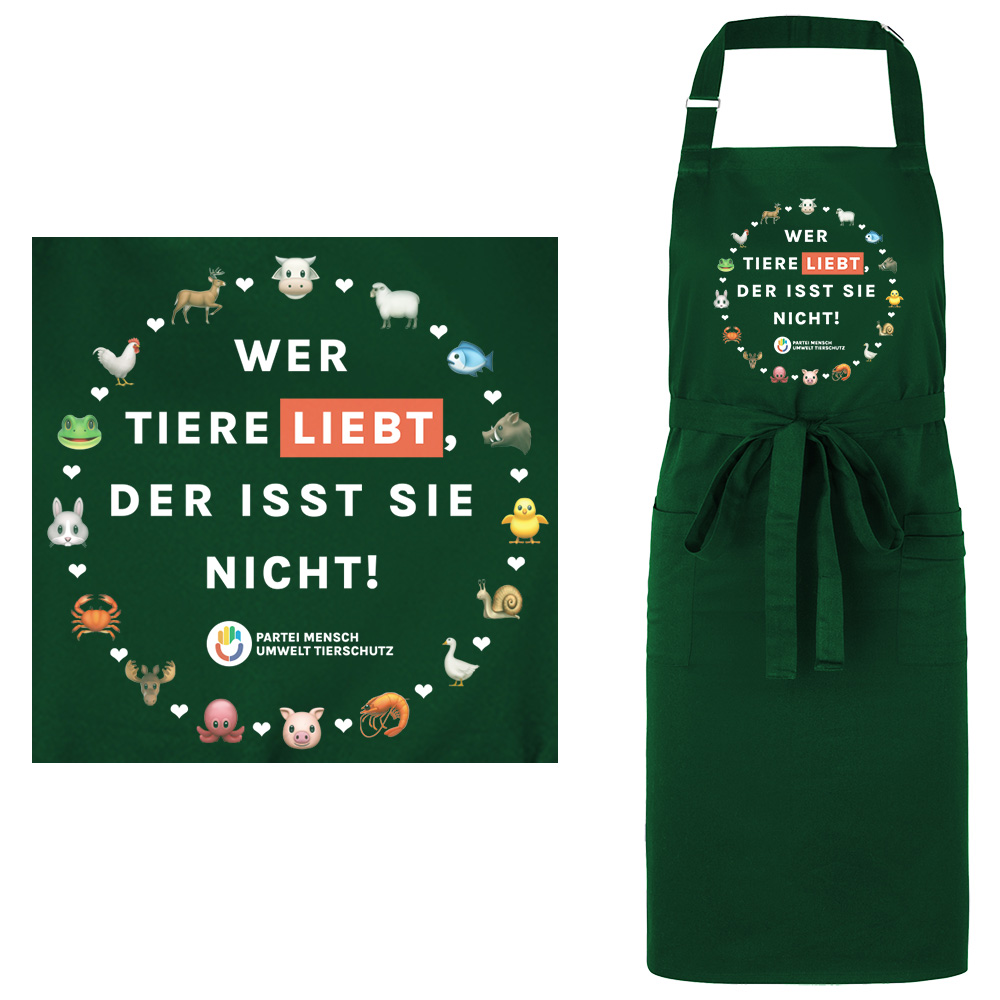 Kellnerschürze »Wer Tiere liebt«