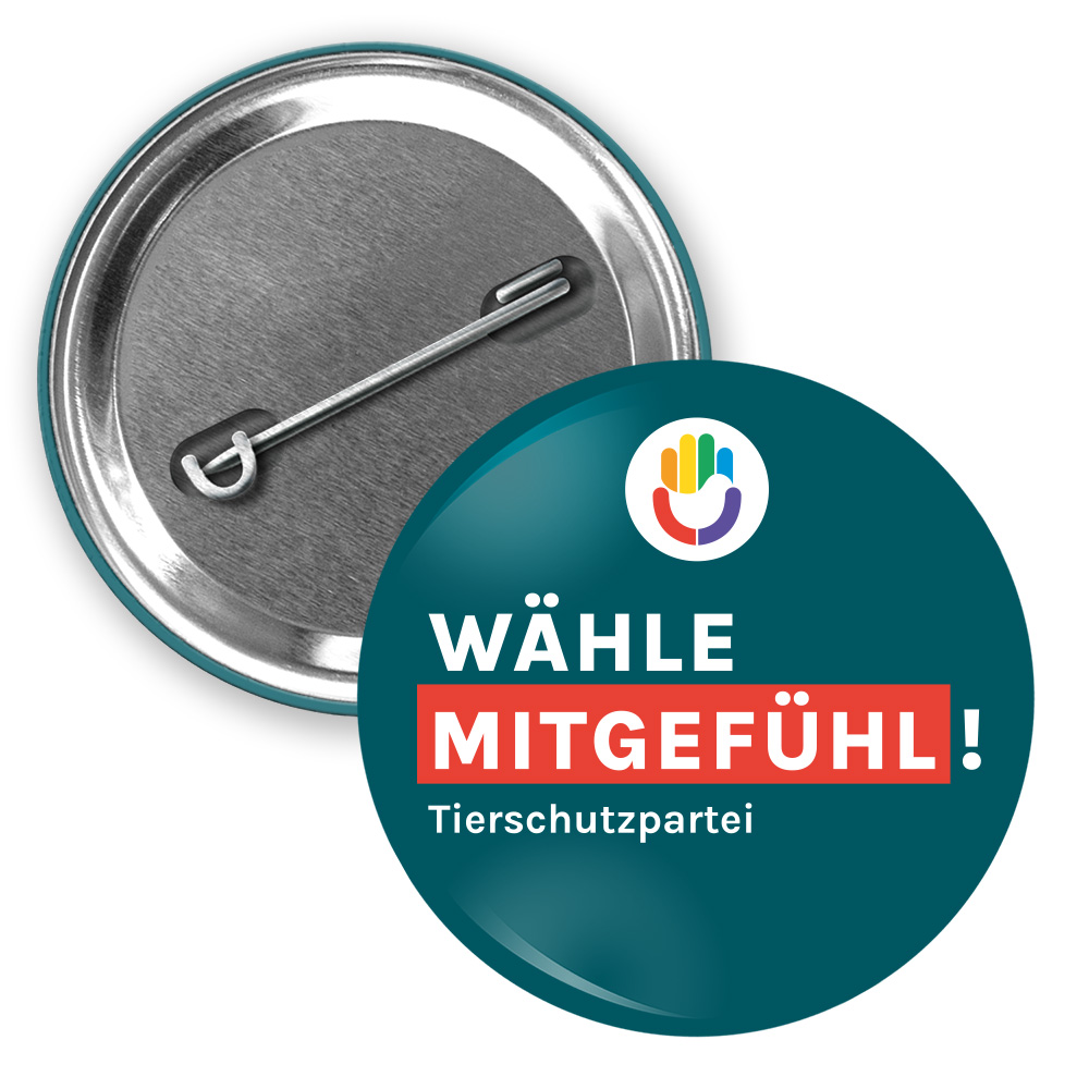 Button »Mitgefühl« 38mm rot
