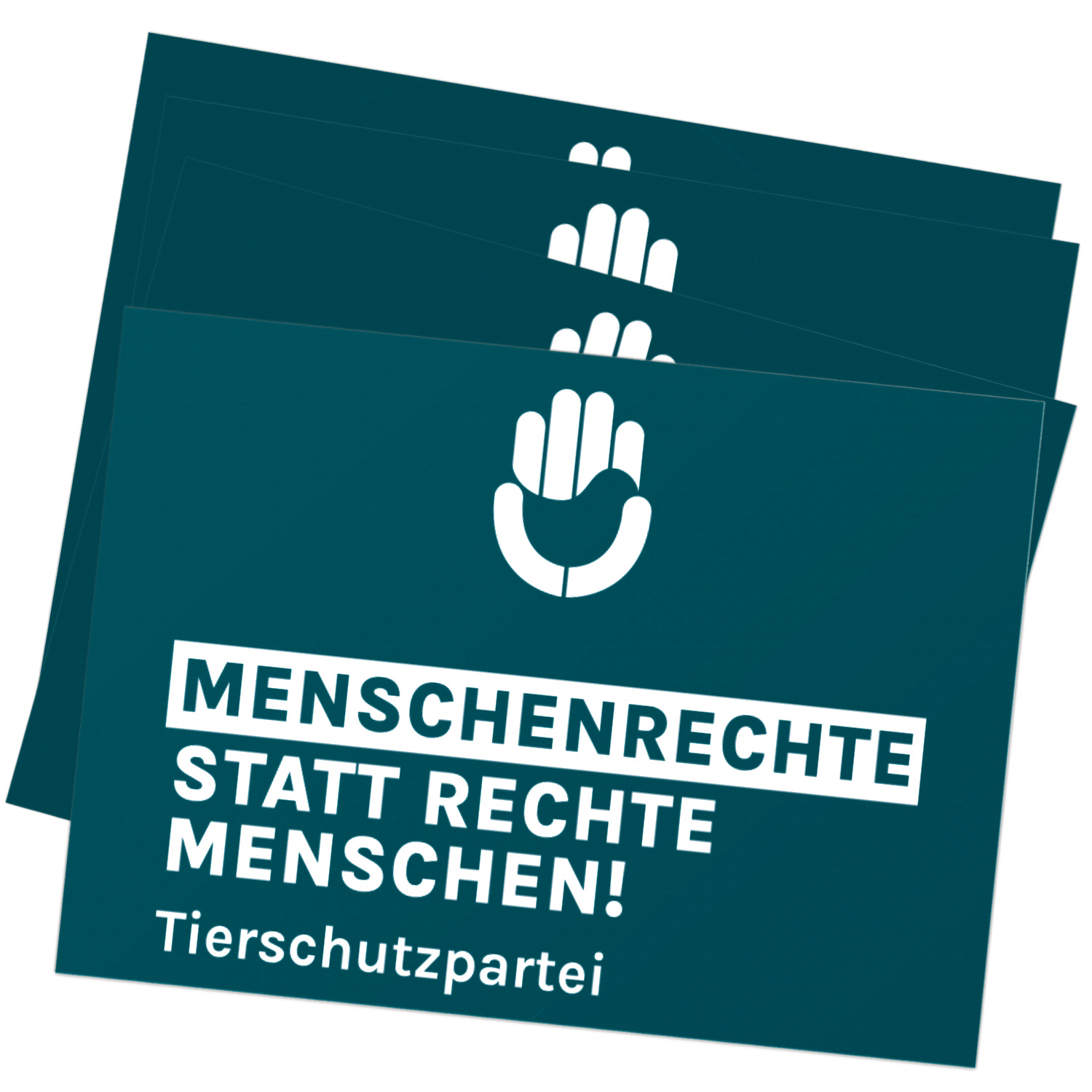 Aufkleber »Menschenrechte« (DIN A7)