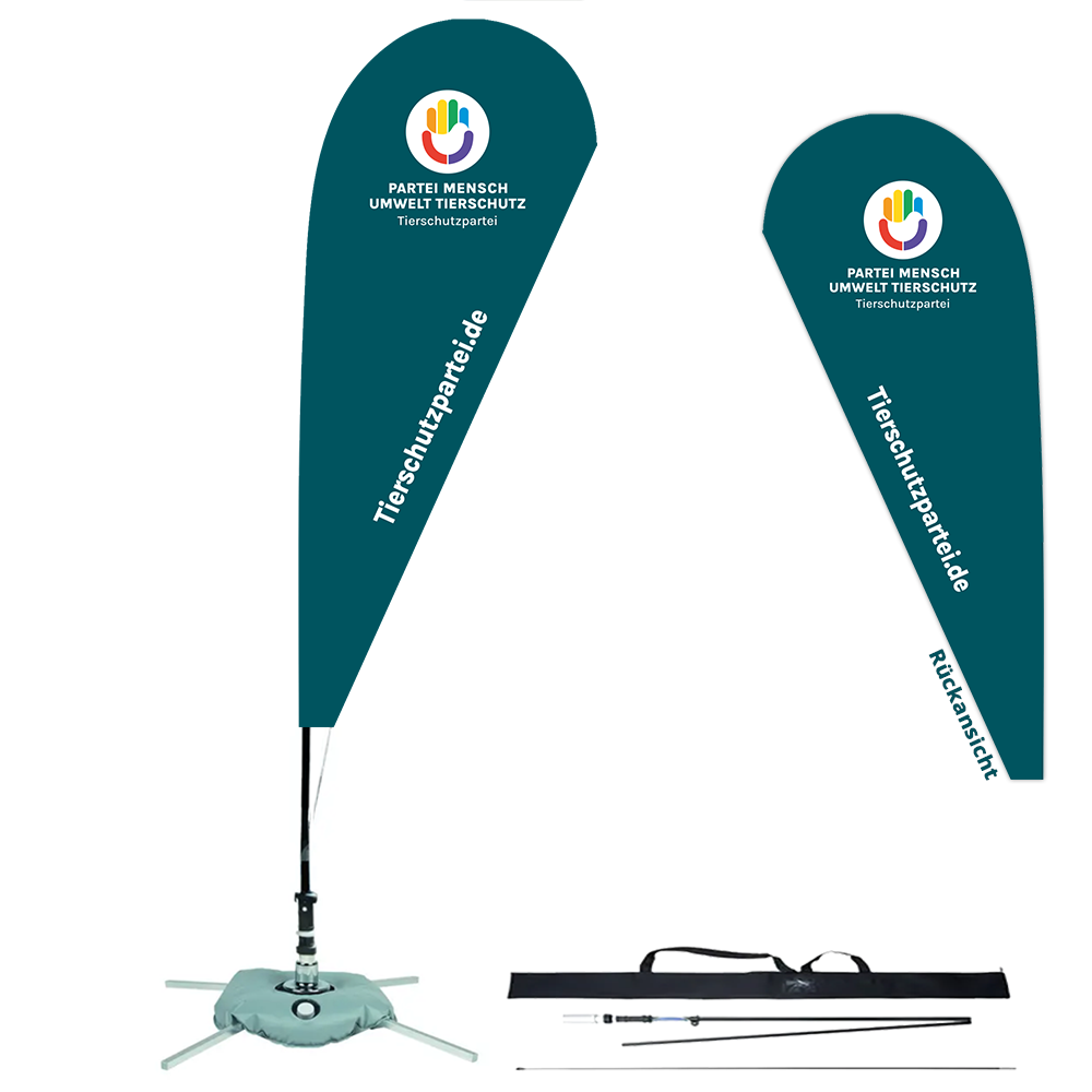 Beach-/Dropflag »Petrol« 330cm