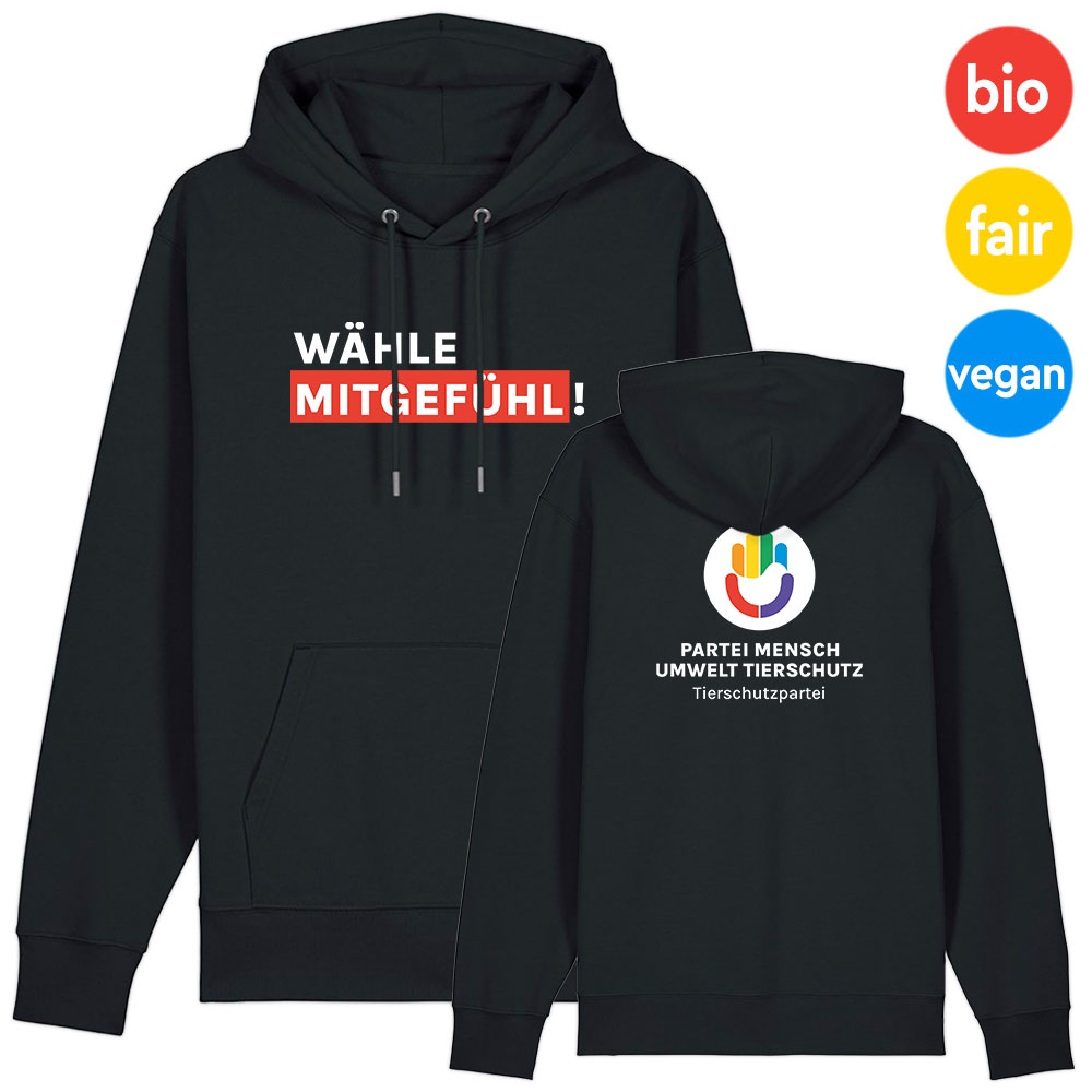 Hoodie »Wähle Mitgefühl + Logo«