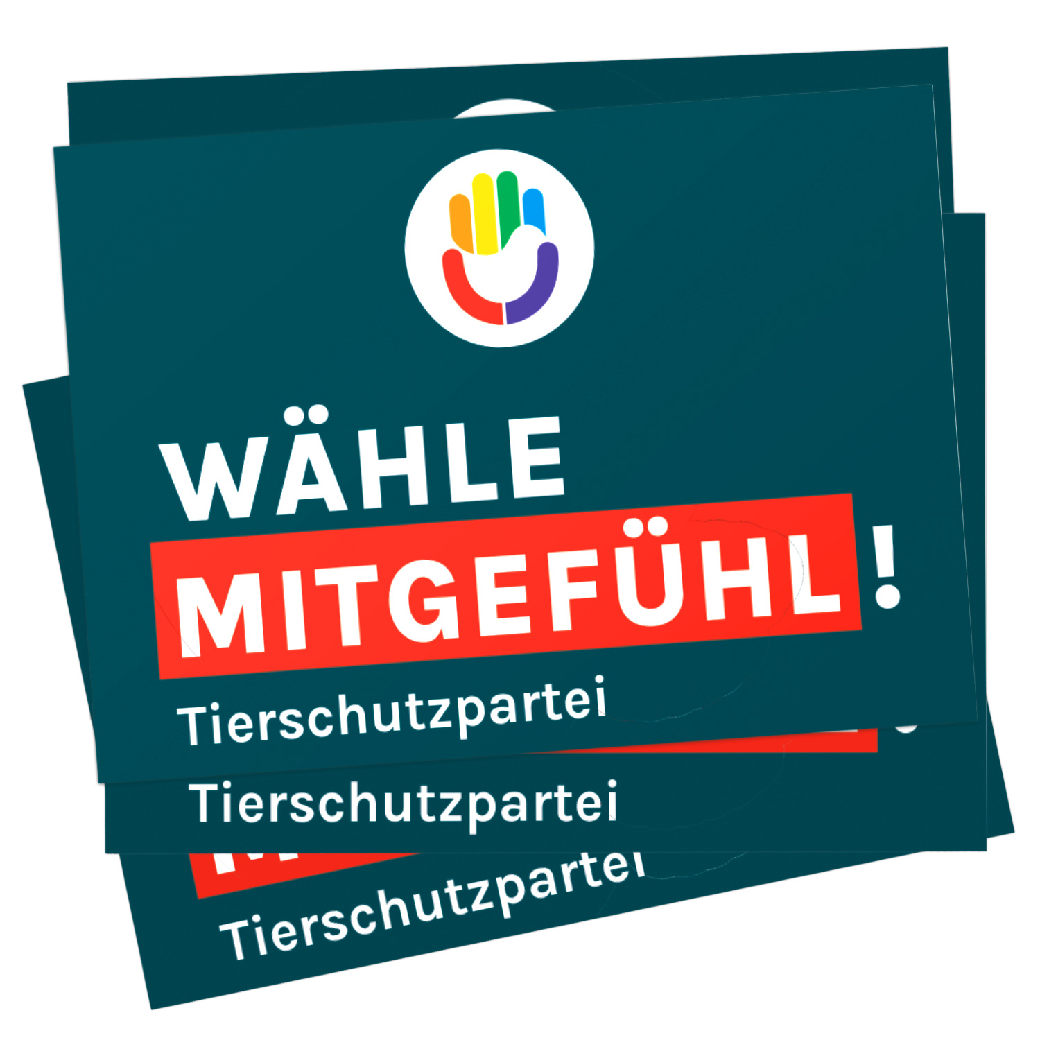 Aufkleber »Wähle Mitgefühl« (DIN A7)