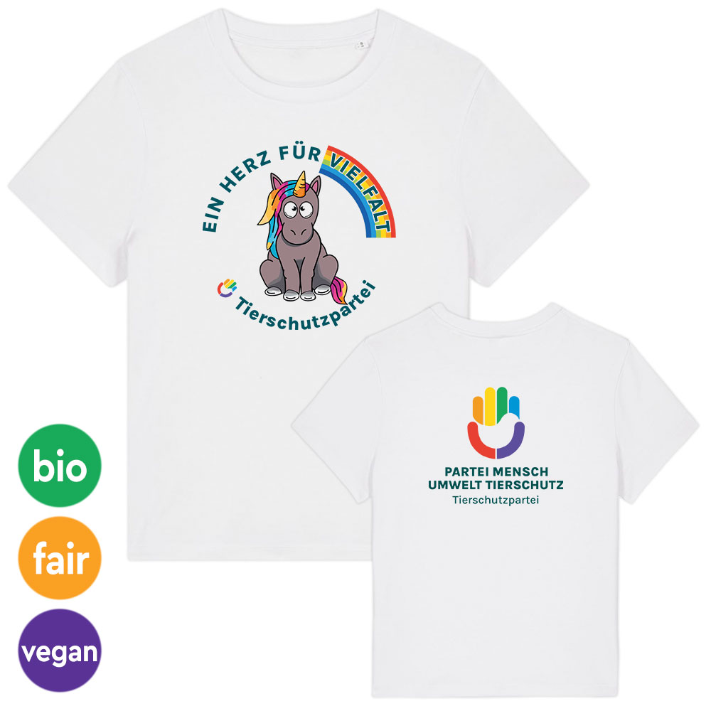 T-Shirt »Einhorn Vielfalt« femininer Schnitt
