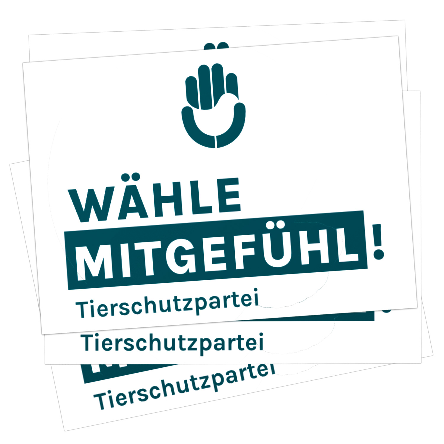 Aufkleber »Wähle Mitgefühl« (DIN A7)