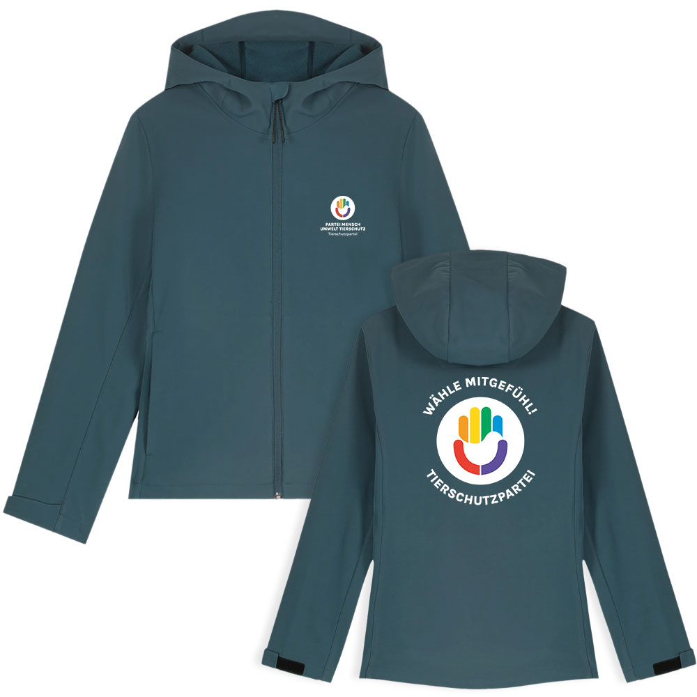 Damen-Softshell-Jacke »TSP Logo« S petrol