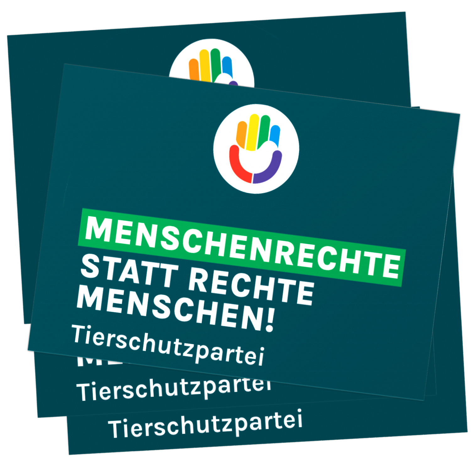 Aufkleber »Menschenrechte« (DIN A7)
