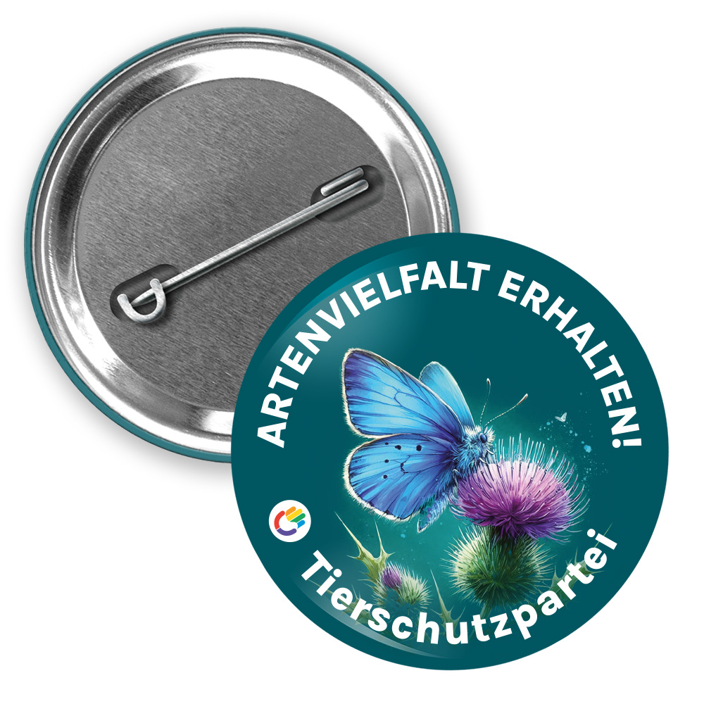Button »Artenvielfalt erhalten« 38mm