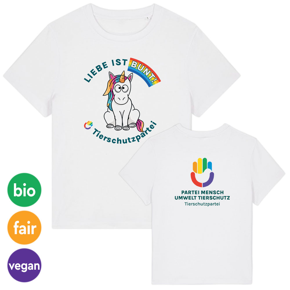 T-Shirt »Einhorn Liebe« femininer Schnitt
