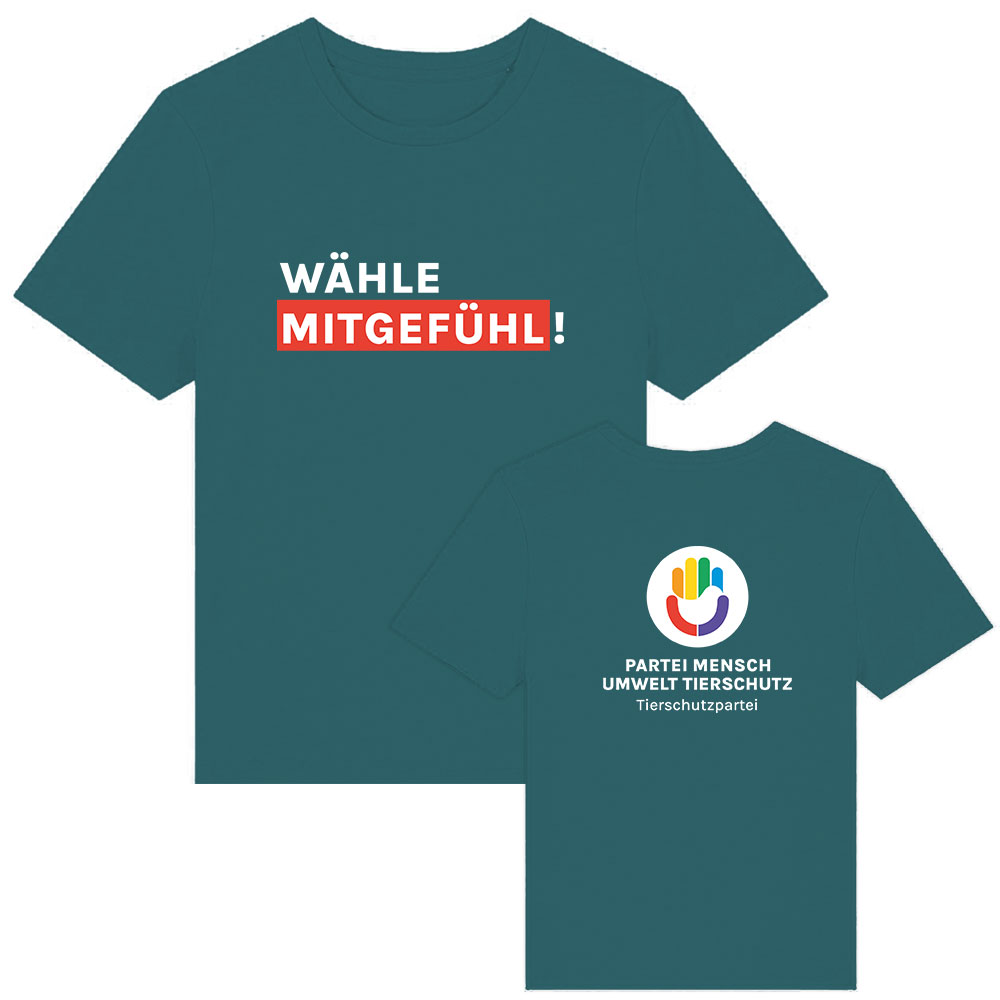 T-Shirt »Wähle Mitgefühl + Logo« femininer Schnitt