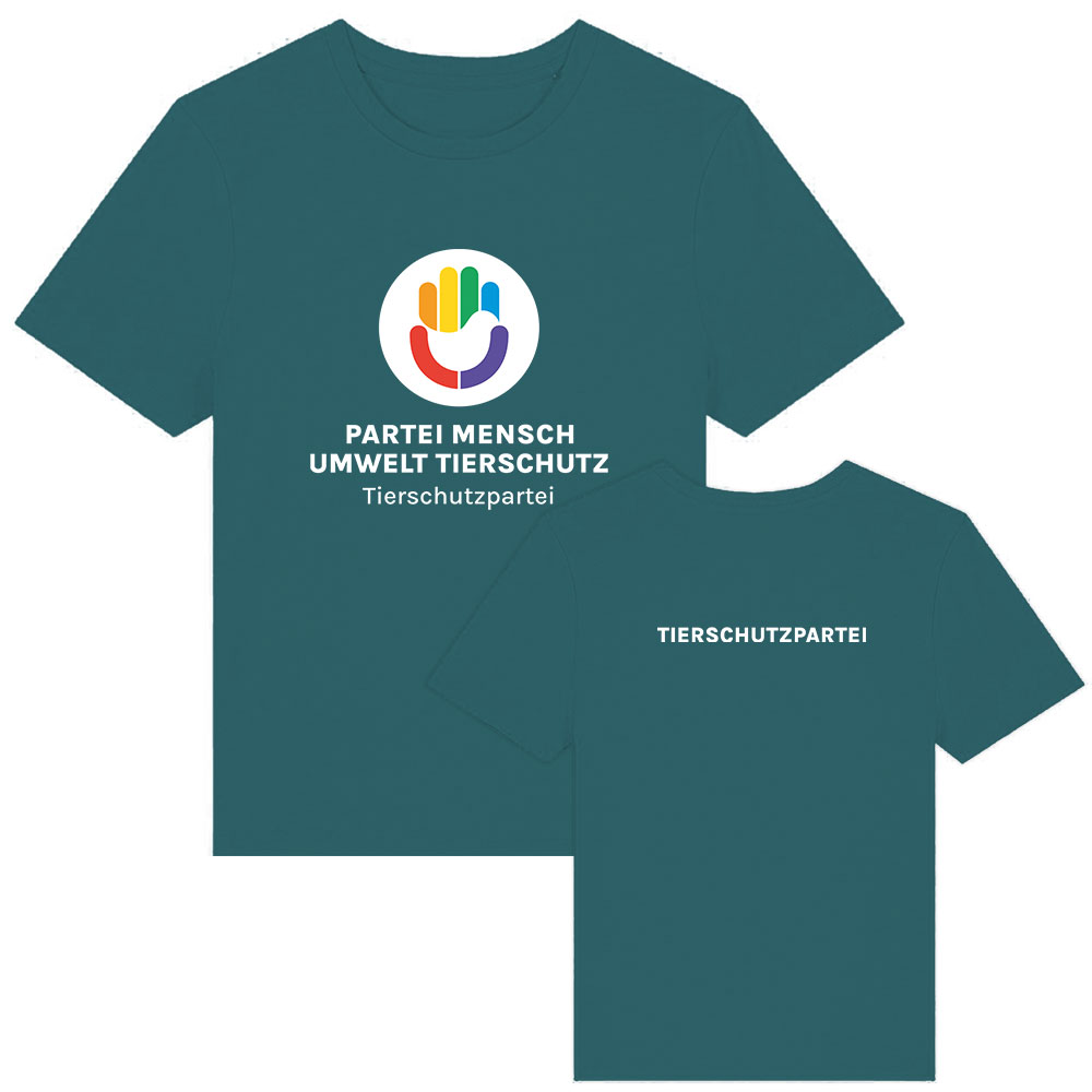 T-Shirt »Logo + TIERSCHUTZPARTEI« femininer Schnitt