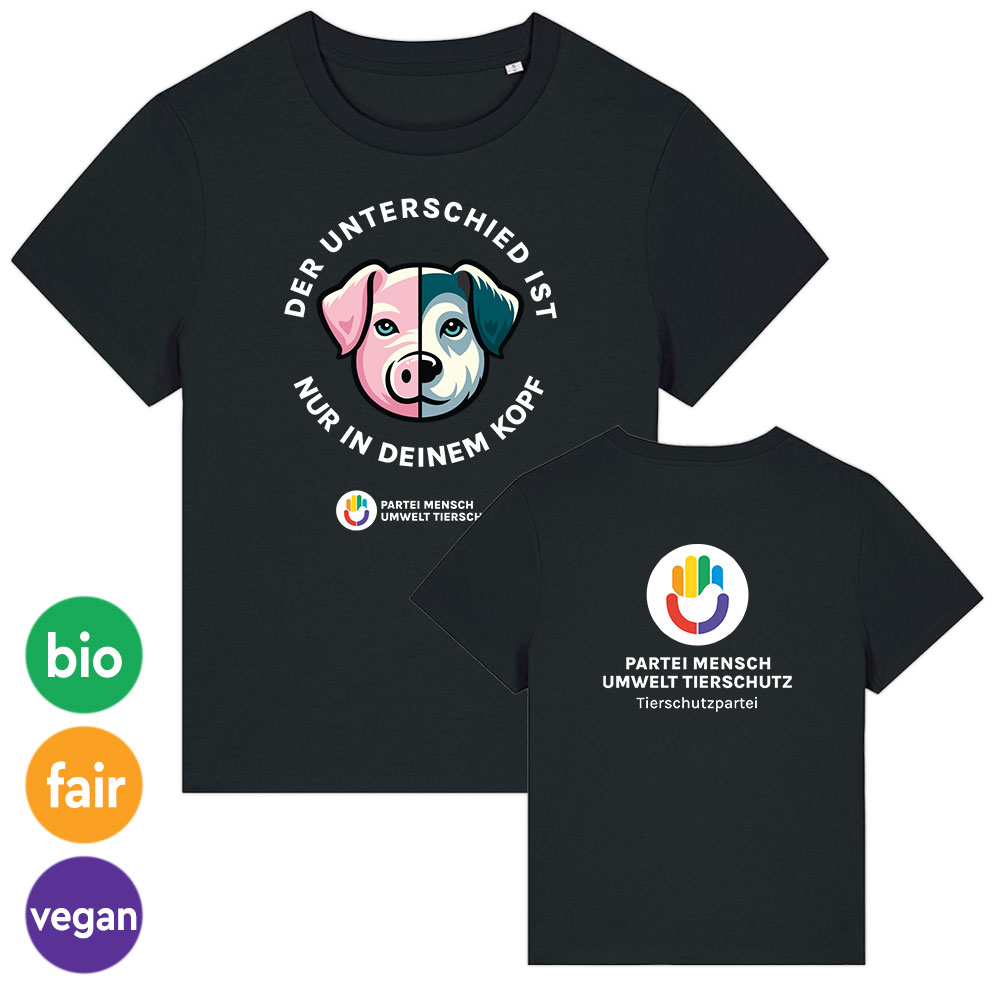 T-Shirt »Kein Unterschied« femininer Schnitt