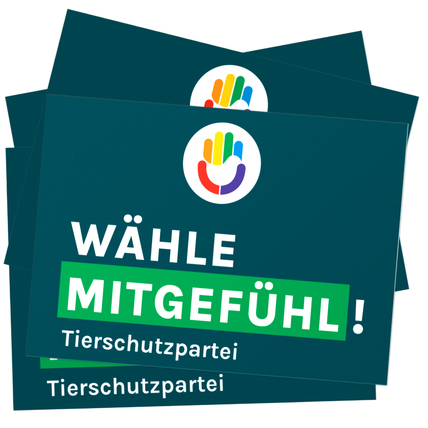 Aufkleber »Wähle Mitgefühl« (DIN A7)