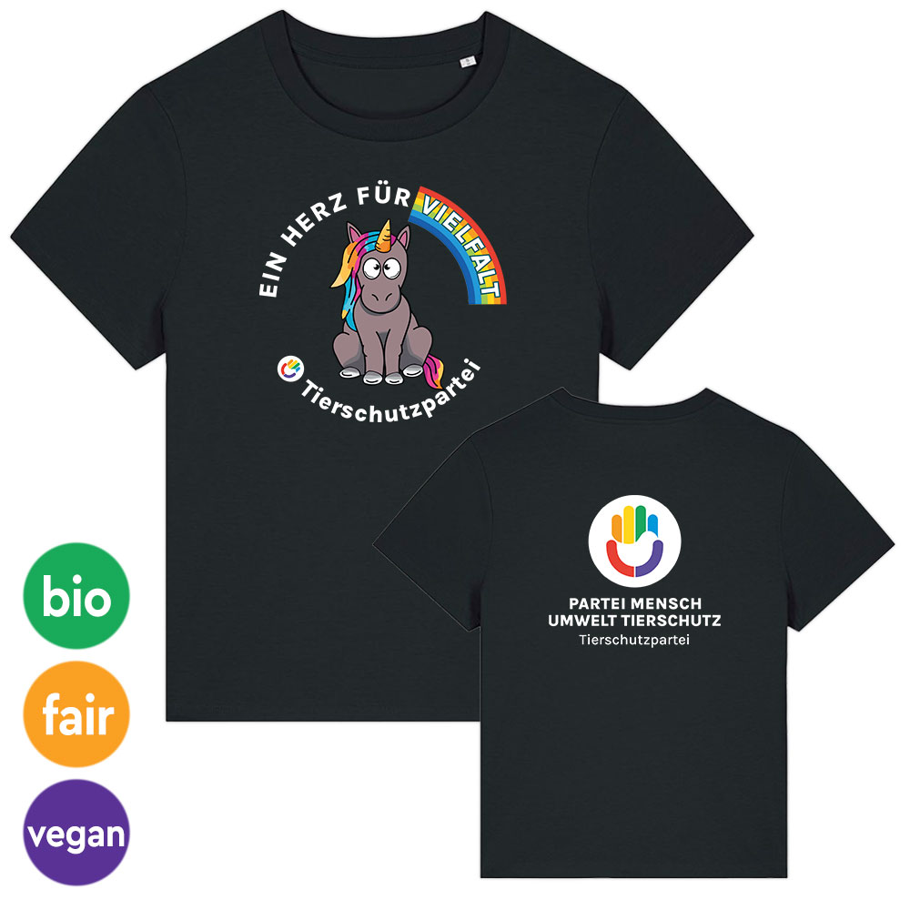 T-Shirt »Einhorn Vielfalt« femininer Schnitt